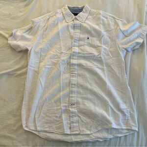 Tommy Hilfiger White Casual Button-Down Shirt